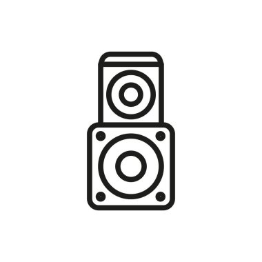 Ses sistemi simgesi vektör tasarım şablonları basit ve modern konsept