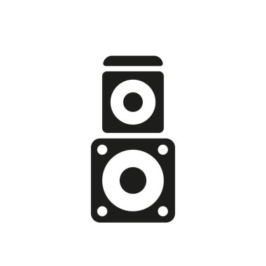 Ses sistemi simgesi vektör tasarım şablonları basit ve modern konsept