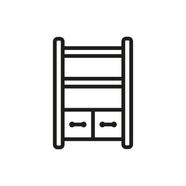 Depolama rafı ikon vektör tasarım şablonları basit ve modern konsept