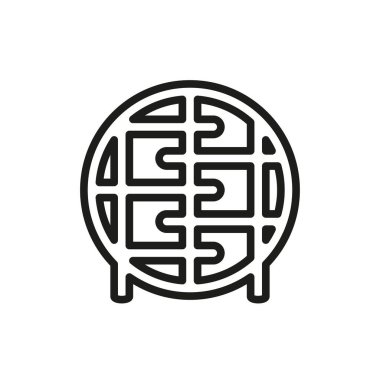 Depolama rafı ikon vektör tasarım şablonları basit ve modern konsept