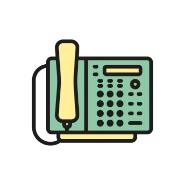 Telefon simgesi vektör tasarımı şablonları basit ve modern konsept