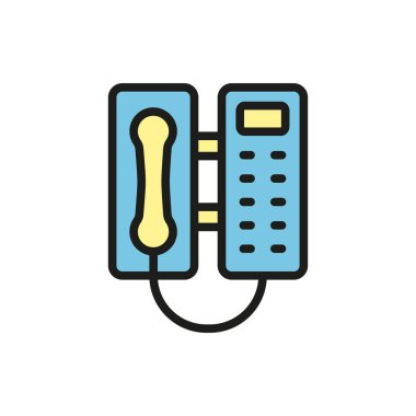 Telefon simgesi vektör tasarımı şablonları basit ve modern konsept