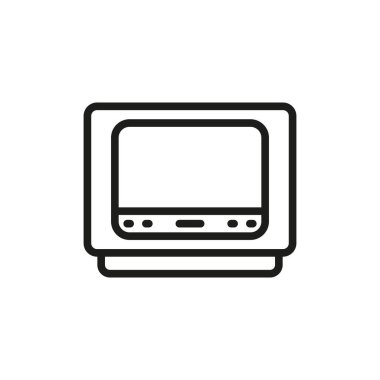 Televizyon simgesi vektör tasarımı şablonları basit ve modern konsept