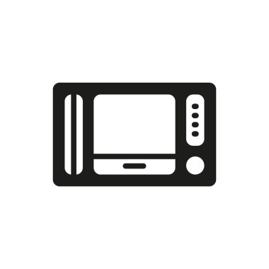 Televizyon simgesi vektör tasarımı şablonları basit ve modern konsept