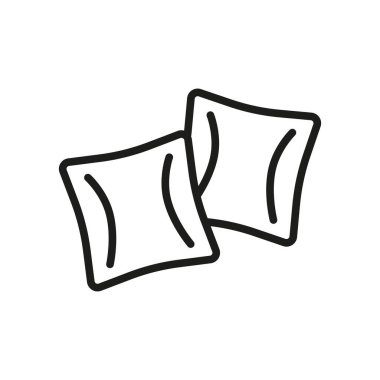 Yastık simgesi tasarımı şablonları basit ve modern