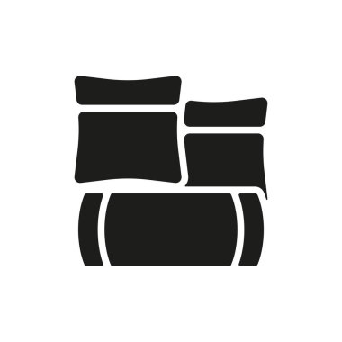 Yastık simgesi tasarımı şablonları basit ve modern