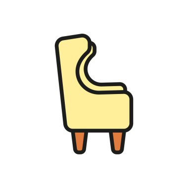 Kanat koltuğu simgesi vektör tasarım şablonları basit ve modern konsept