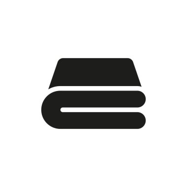 Yastık simgesi vektör tasarımı şablonları olan yatak örtüsü basit ve modern konsept