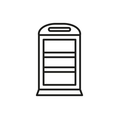 Kitap raf ikonu vektör tasarımı şablonları basit ve modern konsept