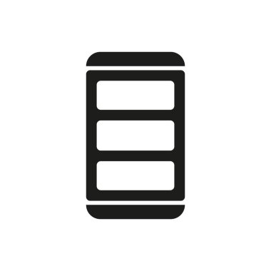 Kitap raf ikonu vektör tasarımı şablonları basit ve modern konsept