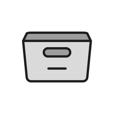 Kutu kutusu simgesi vektör tasarım şablonları basit ve modern konsept