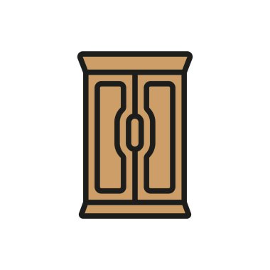 Dolap simgesi tasarım şablonları basit ve modern konsept