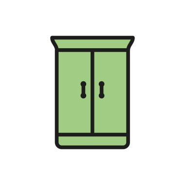 Dolap simgesi tasarım şablonları basit ve modern konsept