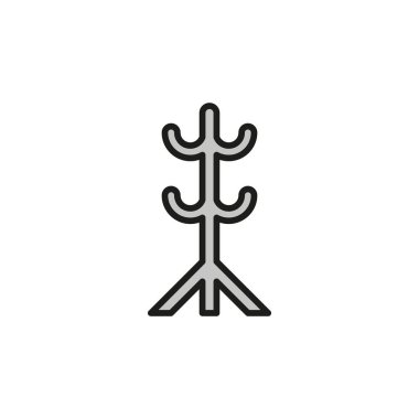 Askı vektör tasarımı şablonları basit ve modern konsept