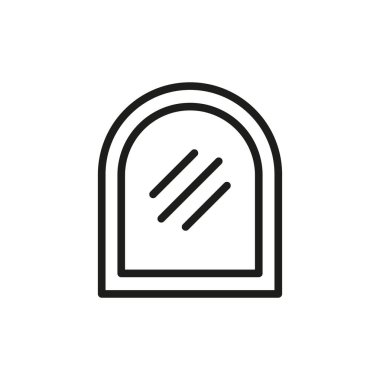 Ayna simgesi vektör tasarımı şablonları basit ve modern konsept