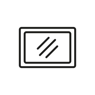 Ayna simgesi vektör tasarımı şablonları basit ve modern konsept