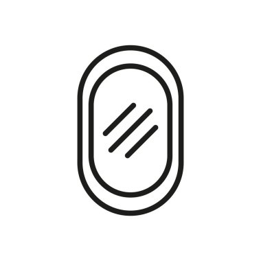 Ayna simgesi vektör tasarımı şablonları basit ve modern konsept