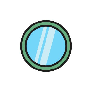 Ayna simgesi vektör tasarımı şablonları basit ve modern konsept