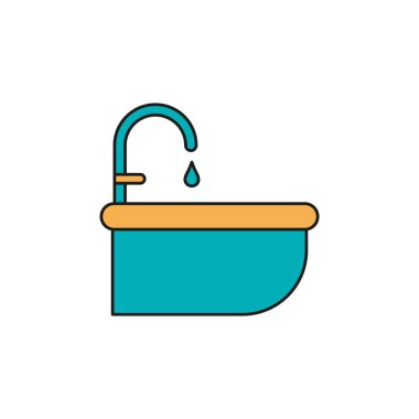 Simge vektör tasarım şablonlarını basit ve modern konsepte batır