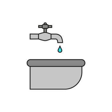Simge vektör tasarım şablonlarını basit ve modern konsepte batır