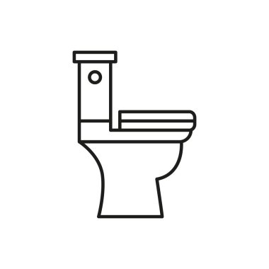 Tuvalet klozeti ikonu vektör tasarım şablonları basit ve modern konsept