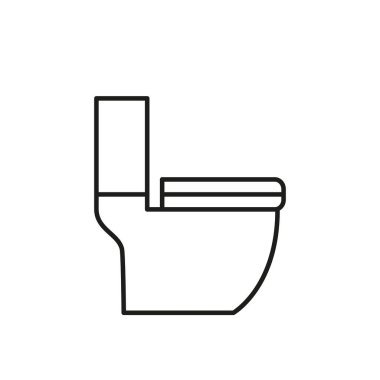 Tuvalet klozeti ikonu vektör tasarım şablonları basit ve modern konsept