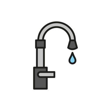 Musluk simgesi vektör tasarım şablonları basit ve modern konsept
