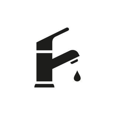 Musluk simgesi vektör tasarım şablonları basit ve modern konsept