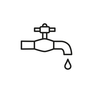 Musluk simgesi vektör tasarım şablonları basit ve modern konsept