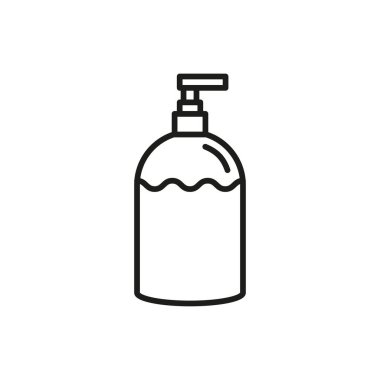 Sıvı sabun banyo ikonu vektör tasarım şablonları basit ve modern konsept