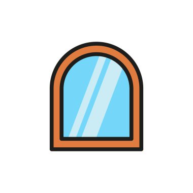 Ayna simgesi vektör tasarımı şablonları basit ve modern konsept