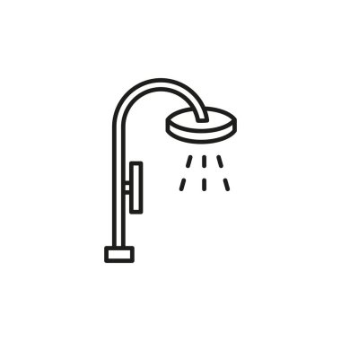 Duş ikonu vektör tasarımı şablonları basit ve modern konsept