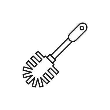 Tuvalet fırçaları simge vektör tasarım şablonları basit ve modern konsept