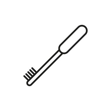 Diş fırçası simgesi vektör tasarımı şablonları basit ve modern konsept