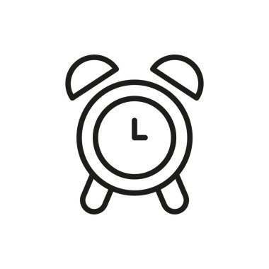 Alarm saat simgesi vektör temel tasarım basit ve modern konsept grafik