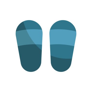 Terlik yatak odası simgesi vektör temel tasarım basit ve modern konsept grafik