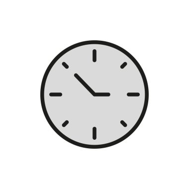 Saat yatak odası simgesi vektör temel tasarım basit ve modern konsept grafik