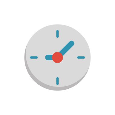 Saat yatak odası simgesi vektör temel tasarım basit ve modern konsept grafik