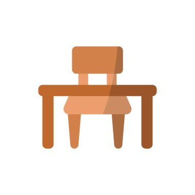 Masa yatak odası simgesi vektör temel tasarım basit ve modern konsept grafik