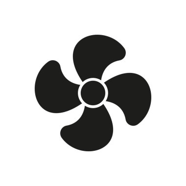 Fan yatak odası simgesi vektör temel tasarım basit ve modern konsept grafik