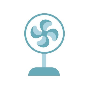 Fan yatak odası simgesi vektör temel tasarım basit ve modern konsept grafik