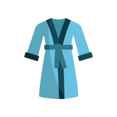 Bornoz tuvalet ikonu vektörü temel tasarım basit ve modern konsept grafik