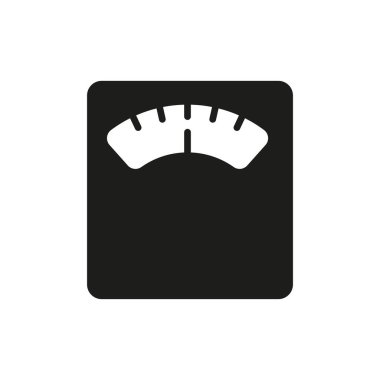 Banyo ölçekli simge vektörü temel tasarım basit ve modern konsept grafik