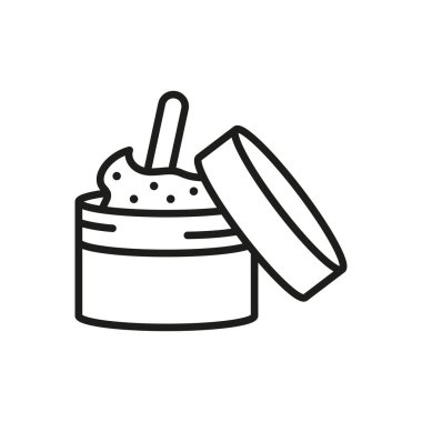 Vücut fırçalama tuvalet ikonu vektörü temel tasarım basit ve modern konsept grafik