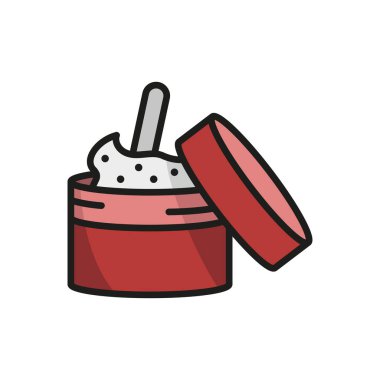 Vücut fırçalama tuvalet ikonu vektörü temel tasarım basit ve modern konsept grafik