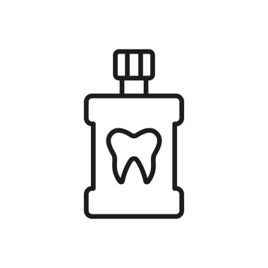 Gargara banyosu ikon vektörü temel tasarım basit ve modern konsept grafik