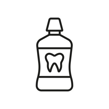 Gargara banyosu ikon vektörü temel tasarım basit ve modern konsept grafik