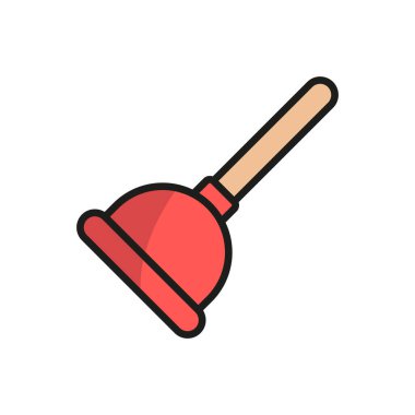 Pompa tuvalet ikonu vektörü temel tasarım basit ve modern konsept grafik