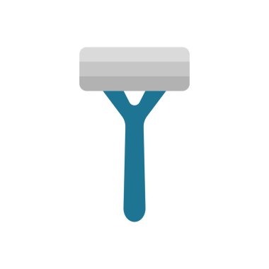 Ustura banyosu ikon vektörü temel tasarım basit ve modern konsept grafik