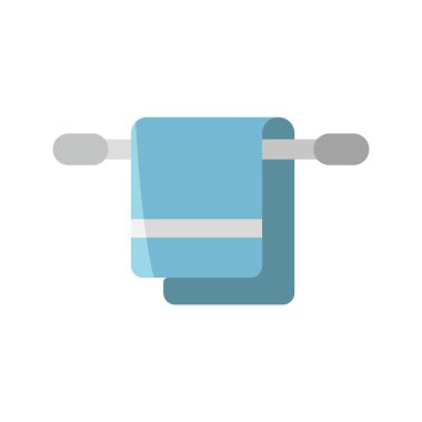 Havlu simgesi vektörü temel tasarım basit ve modern konsept grafik